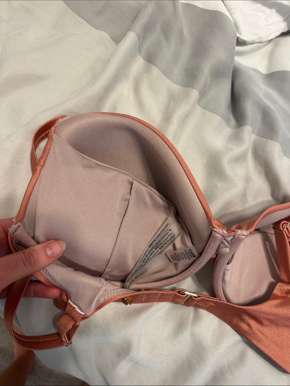 Victoria's Secret Molded Bikini Top - Rusty Terracotta 32DDD - Picture 5 of 6